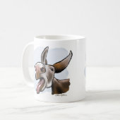 Mug Dessin animé d'âne fou et drôle (Devant gauche)