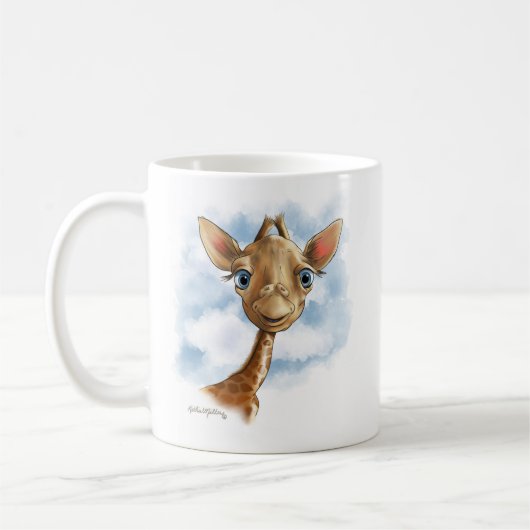 Mug Dessin animé de bébé girafe mignon (Gauche)