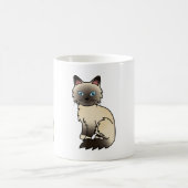 Mug Dessin animé de chat Birman / Ragdoll au point de (Centre)