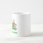 Mug Dessin animé de chat drôle sous l'emprise de la ca (Centre)