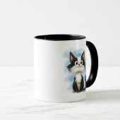Mug Dessin animé de chat en smoking mignon (Devant droit)
