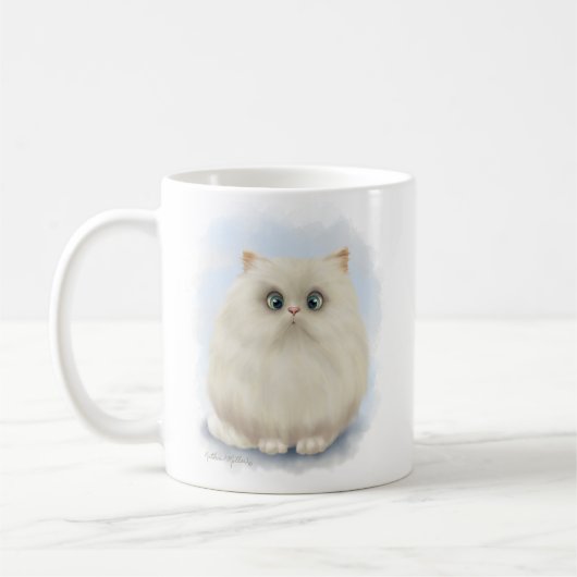 Mug Dessin animé de chat persan (Gauche)