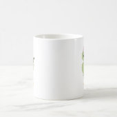 Mug Dessin animé de chaton vert mignon (Centre)