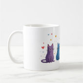 Mug Dessin animé de chats colorés (Gauche)