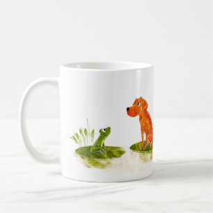 Mug Dessin animé de chien et de grenouille