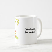 Mug Dessin animé de chien et de singe (Devant droit)