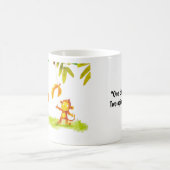 Mug Dessin animé de chien et de singe (Centre)