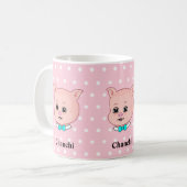 Mug Dessin animé de cochon Chanchi mignon (Devant gauche)