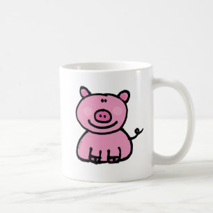 Mug Dessin animé de cochon rose mignon