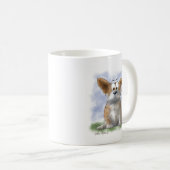 Mug Dessin animé de Corgi mignon (Devant droit)