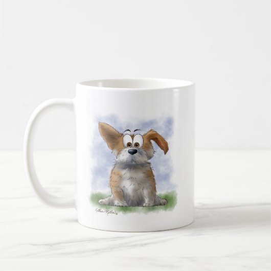 Mug Dessin animé de Corgi mignon (Gauche)