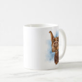 Mug Dessin animé de dobermann Boop le nez (Devant droit)