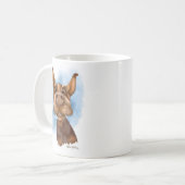 Mug Dessin animé de dobermann Boop le nez (Devant gauche)