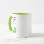 Mug Dessin animé de dragon ou de ptérodactyle drôle to (Devant gauche)