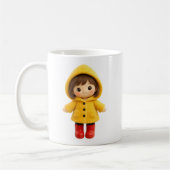 Mug Dessin animé de fille mignonne (Gauche)