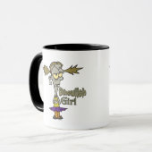 Mug dessin animé de fille zombie fille ghoulish (Devant gauche)