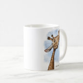 Mug Dessin animé de girafe condescendant (Devant droit)