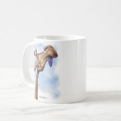 Mug Dessin animé de girafe condescendant (Devant gauche)