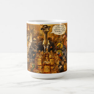 Mug Dessin animé de la mafia aviaire – Humour de la fa