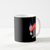 Mug Dessin animé de la mégagarge de Trump drôle Ameri (Devant droit)