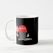 Mug Dessin animé de la mégagarge de Trump drôle Ameri (Gauche)