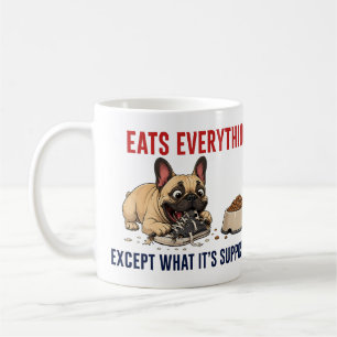 Mug Dessin animé de maman de chien de chaos français d