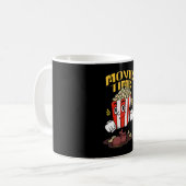 Mug Dessin animé de mascotte de pop-corn (Devant gauche)