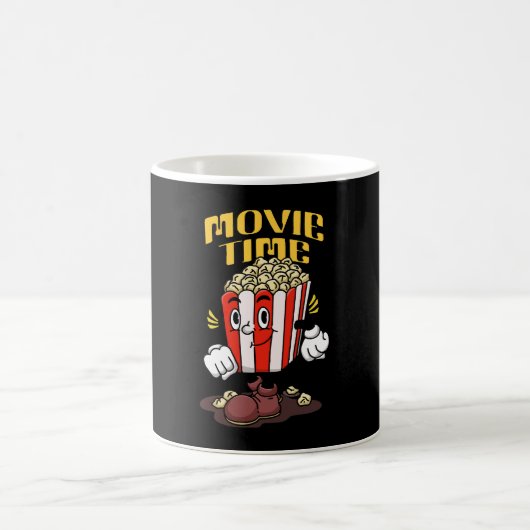 Mug Dessin animé de mascotte de pop-corn (Centre)