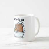 Mug Dessin animé de mème de capybara relaxant  (Devant droit)