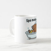 Mug Dessin animé de mème de capybara relaxant  (Devant gauche)