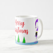 Mug Dessin animé de Noël coloré (Devant droit)