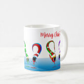 Mug Dessin animé de Noël coloré (Devant droit)