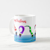 Mug Dessin animé de Noël coloré (Devant gauche)