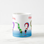 Mug Dessin animé de Noël coloré (Centre)
