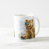 Mug Dessin animé de papillon et d'ours (Devant droit)