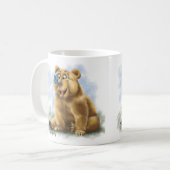 Mug Dessin animé de papillon et d'ours (Devant gauche)