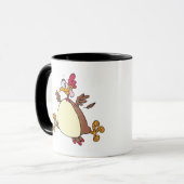 Mug dessin animé de poule folle (Devant gauche)