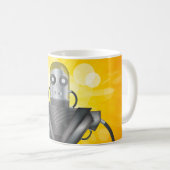 Mug Dessin Animé de Robot Mécanique (Devant droit)