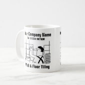 Mug Dessin animé de Wall & Floor Tiling (Devant gauche)