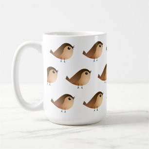 Mug Dessin animé d'oiseau moineau