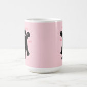 Mug #dessin animé #drôle #chat coussin de lancer (Centre)