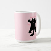 Mug #dessin animé #drôle #chat coussin de lancer (Devant droit)