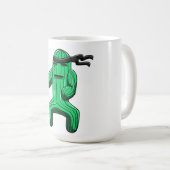 Mug Dessin animé drôle de cactus ninja (Devant droit)