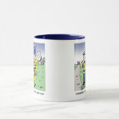 Mug Dessin animé drôle de la police de la circulation (Centre)