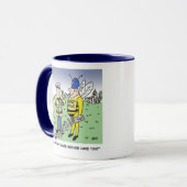 Mug Dessin animé drôle de la police de la circulation (Devant gauche)