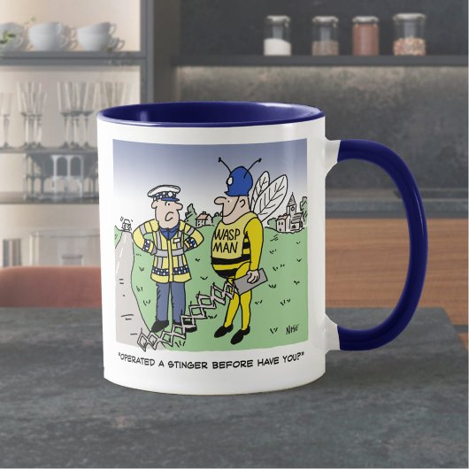 Mug Dessin animé drôle de la police de la circulation