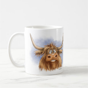 Mug Dessin animé drôle de vache des Highlands
