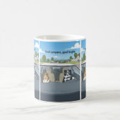 Mug Dessin animé sheltie border collie (Centre)