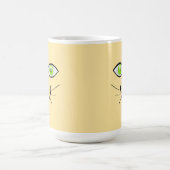 Mug Dessin animé visage drôle de chat-29034 (Centre)