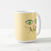 Mug Dessin animé visage drôle de chat-29034 (Devant droit)